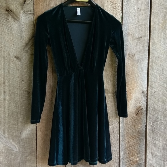 American Apparel Dresses & Skirts - American Apparel Velvet Skater Dress XS
